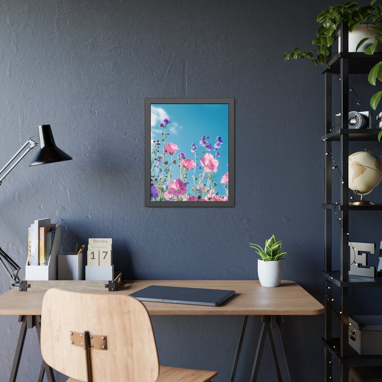Pink & Lavender Spring Flowers Framed Paper Posters