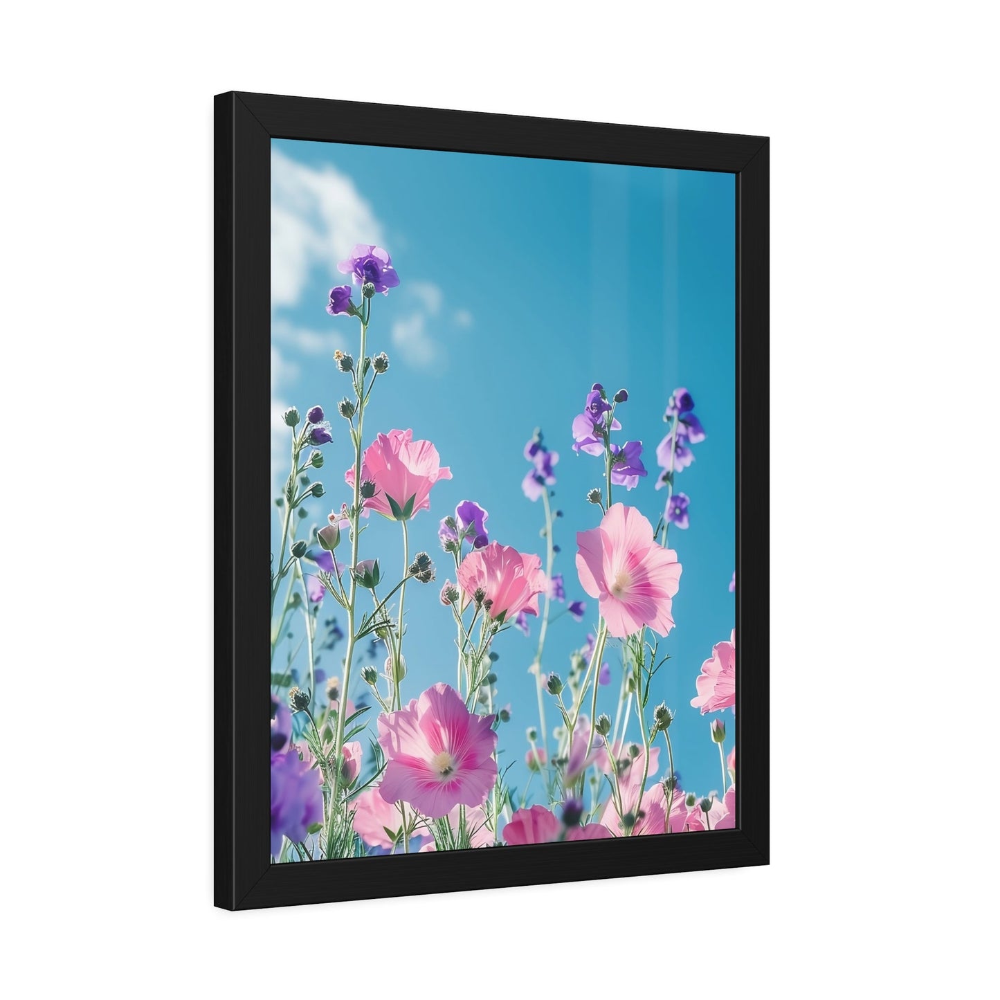 Pink & Lavender Spring Flowers Framed Paper Posters