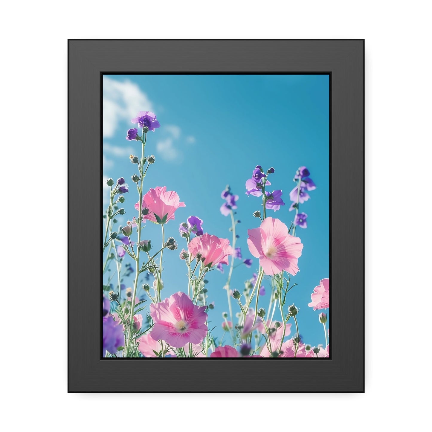 Pink & Lavender Spring Flowers Framed Paper Posters