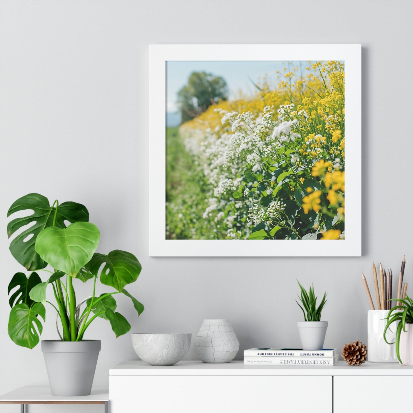 Buckwheat & Mustard Framed Vertical Poster