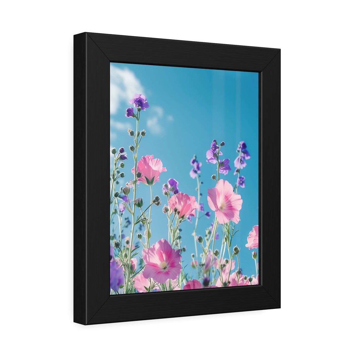 Pink & Lavender Spring Flowers Framed Paper Posters