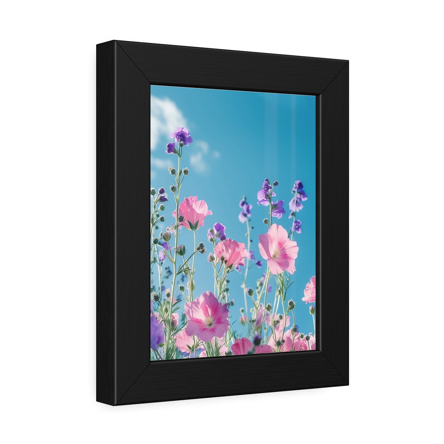 Pink & Lavender Spring Flowers Framed Paper Posters