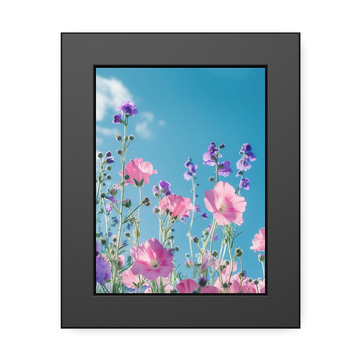 Pink & Lavender Spring Flowers Framed Paper Posters
