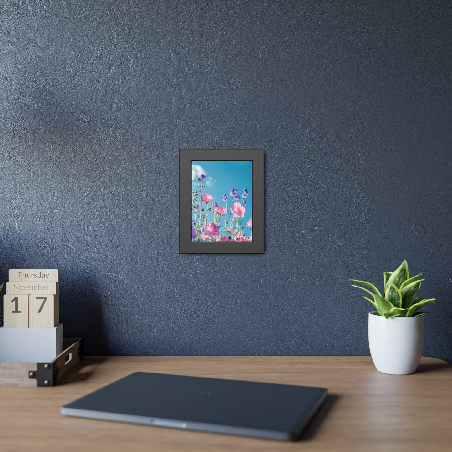 Pink & Lavender Spring Flowers Framed Paper Posters