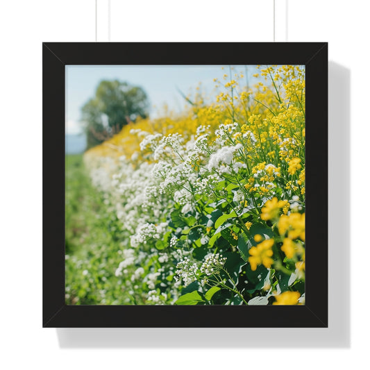 Buckwheat & Mustard Framed Vertical Poster